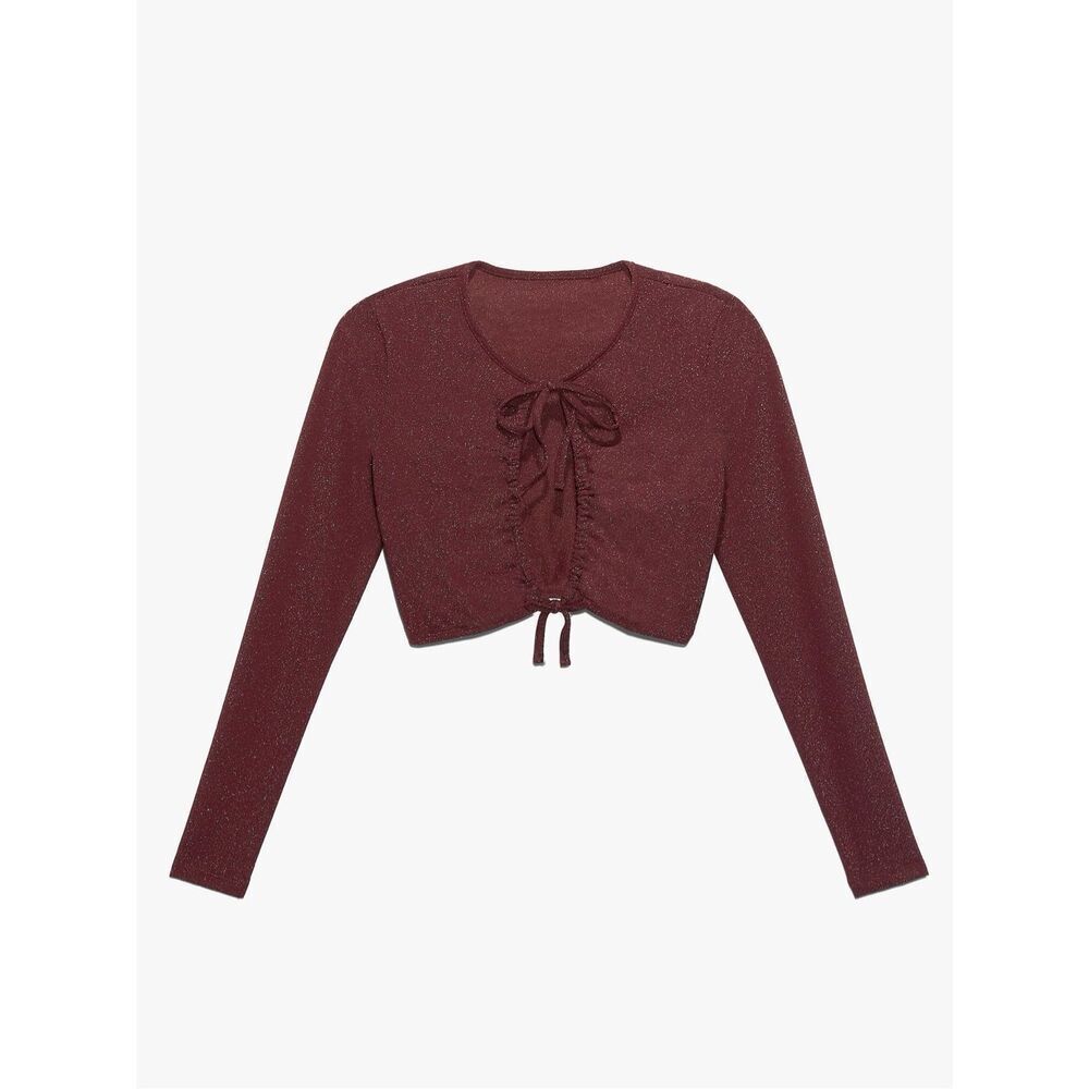 Savage x Fenty Sleep & Shine Long Sleeve Crop Tee Size S